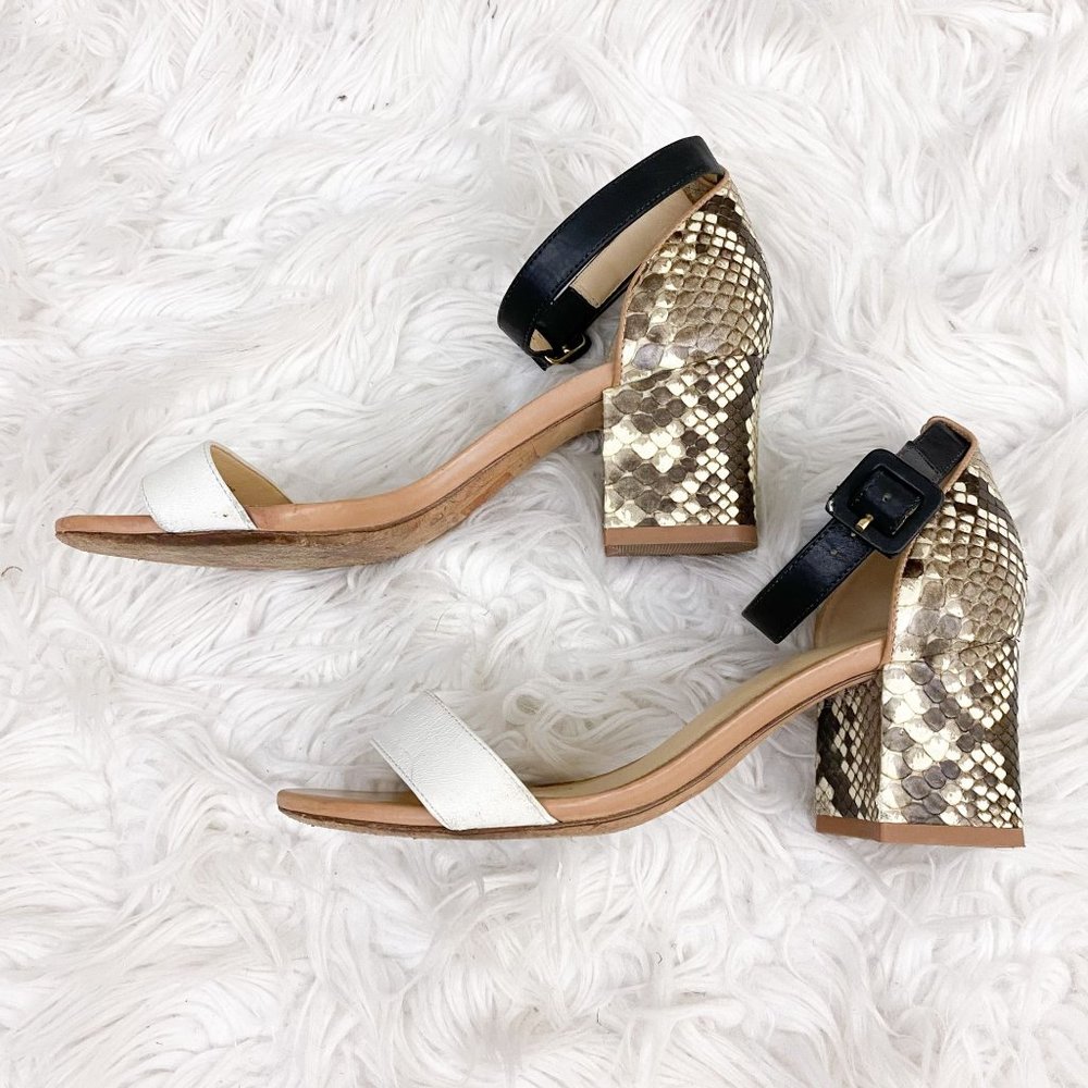 Alexandre Birman Judy Python Block Heel Sandal 5 - image 4